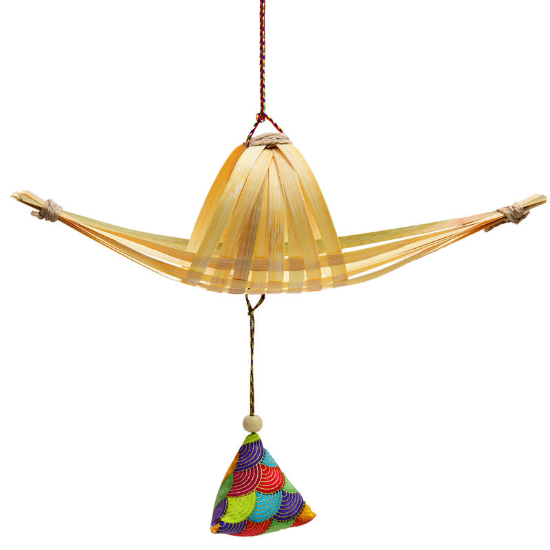 Handcrafts Bamboo Boat Decor
