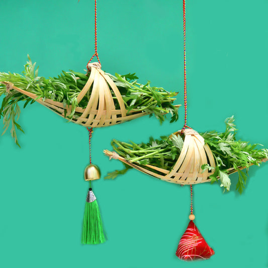 Handcrafts Bamboo Boat Decor