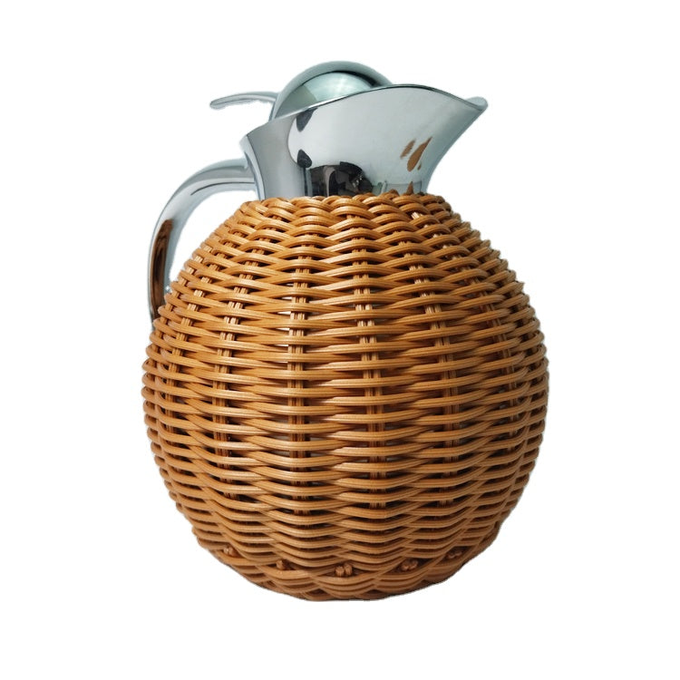 Woven Bamboo Serving Jug